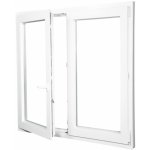 Aluplast plastové okno dvoukřídlé bílé, 150x150, Levé, Trojsklo – HobbyKompas.cz