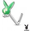 Piercing Šperky4U zahnutý piercing do nosu Playboy N0116-G