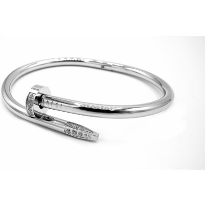 Steel Jewelry náramek hřebík s kamínky z chirurgické oceli NR220170 – Zboží Mobilmania