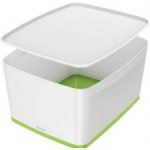 Leitz MyBox s víkem velikost L bílá/zelená 52161054 – Hledejceny.cz