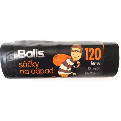 Balis pytle HDPE 120 l 20µm 10ks černé – Zbozi.Blesk.cz