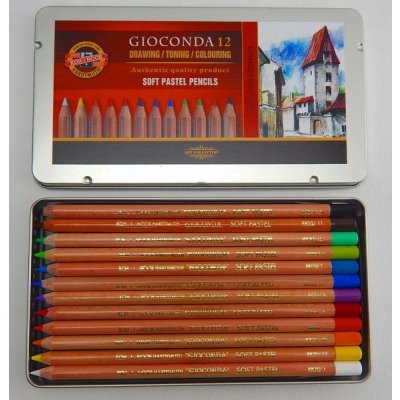 Koh-I-Noor Souprava 12 ks prašných uměleckých kříd v tužce 8827/12 Gioconda – Zboží Dáma
