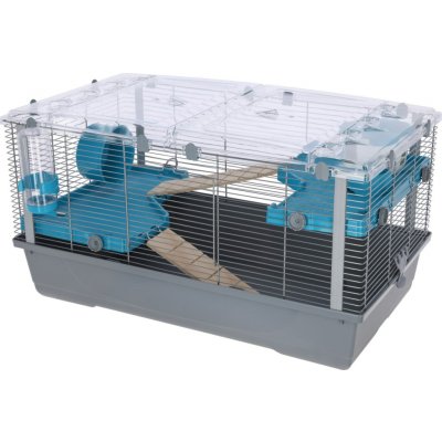 Kerbl Klec pro malá zvířata EVA 22 šedá/tyrkysová 81742 79 x 45 x 44 cm – Hledejceny.cz