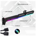 1stCool GPU Kovový držák ARGB černá – Zboží Mobilmania