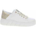 Rieker W2602-81 dámské kožené tenisky bílé – Zboží Dáma