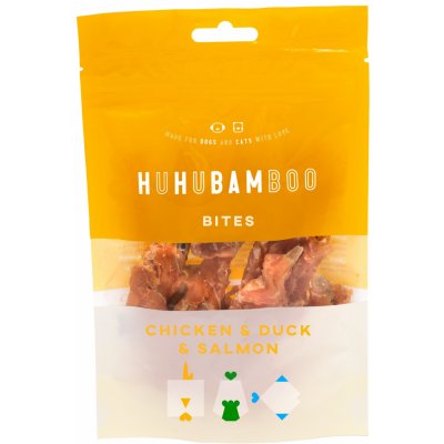 Huhubamboo s kuřecím kachním a lososem 75 g – Zbozi.Blesk.cz