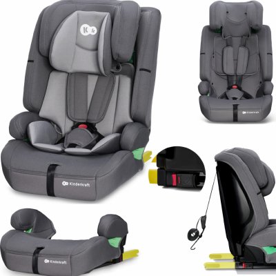 Kinderkraft SAFETY-FIX 2 i-Size 2023 GREY – Zboží Mobilmania