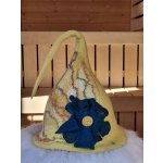 Saunový mág Klobouk žlutý s modrým květem – Hledejceny.cz