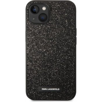 Pouzdro Karl Lagerfeld Glitter Plague iPhone 14 Plus černé