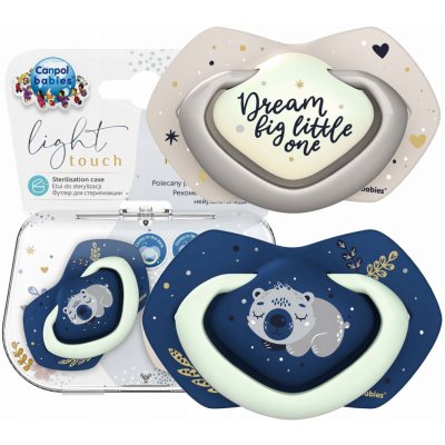 Canpol babies set symetrických silikon Light touch Sleepy Koala modrá – Zboží Dáma