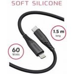 Swissten 71534010 USB-C / Lightning, 1,5m, černý – Zboží Mobilmania