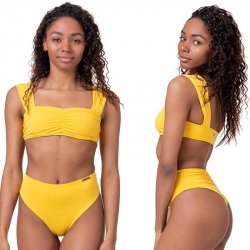 Nebbia Miami Retro Bikini vrchní díl 553 žlutá