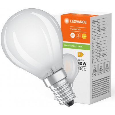 LEDVANCE LED CLASSIC P P 4W 827 Frosted E14 – Hledejceny.cz