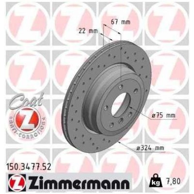 Brzdový kotouč ZIMMERMANN 150.3477.52