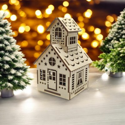Pehucraft Dřevěný vánoční domek – Hledejceny.cz