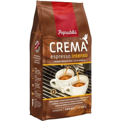 Popradská Crema espresso intenso zrnková 0,5 kg – Hledejceny.cz