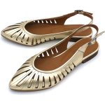 Dámské kožené lodičky 182-611 Iberius zlaté – Zbozi.Blesk.cz