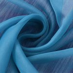Voálový průsvitný závěs se zavěšením grommet top - Modrý, 100 x 120 cm – Hledejceny.cz