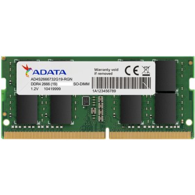 Adata DDR4 4GB 2666MHz CL19 (1x4GB) AD4S26664G19-SGN – Zbozi.Blesk.cz