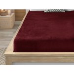 Textilomanie Prostěradlo mikroplyš vínové 90x200 – Zboží Dáma