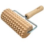 Dřevěný masážní přístroj na tělo | Velký váleček proti celulitidě s rukojetí Akito – Zboží Dáma