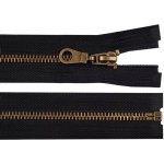 Staromosazný zip šíře 6 mm délka 70 cm (bundový) - 332 černá – Hledejceny.cz