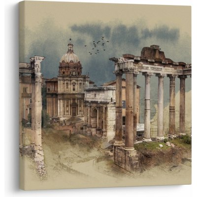 Obraz - Forum Romanum, Řím, Itálie, jednodílný 50x50 cm – Hledejceny.cz