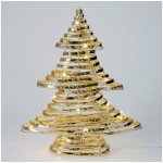 Koopman LED Vánoční dekorace 30xLED/3xAA 40 cm teplá bílá stromeček/zlatá AMZ141640 – Hledejceny.cz