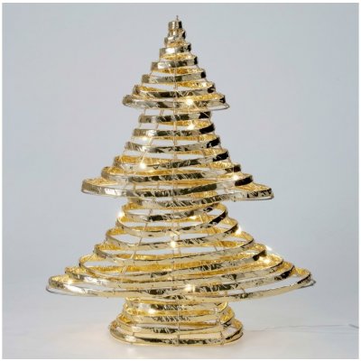 Koopman LED Vánoční dekorace 30xLED/3xAA 40 cm teplá bílá stromeček/zlatá AMZ141640 – Hledejceny.cz