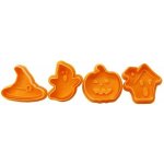 TORO Razítko na cukroví 4 ks Halloween oranžové, plast – Zboží Dáma