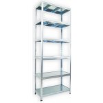 Biedrax Regál 50 x 90 x 270 cm 6 polic pozink – Zboží Dáma