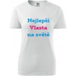 Bílé dámské tričko nejlepší Vlasta na světě tričko se jménem – Hledejceny.cz