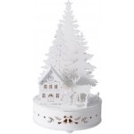 Harasim velkoobchod Stolní dřevěný LED stromeček B, 20 cm, 8 LED, teplé bílé světlo, časovač – Hledejceny.cz