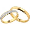 Prsteny iZlato Forever snubní prsteny se dvěma řadami diamantů IZOBBR013