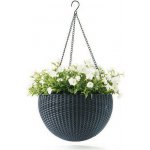 Keter Hanging Sphere květináč 35 x 35 x 22 antracit – Zbozi.Blesk.cz