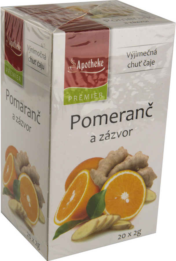 Apotheke Pomeranč a zázvor čaj 20 x 2 g