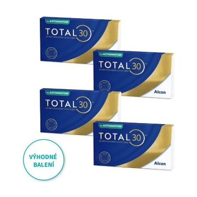 Alcon TOTAL30 for Astigmatism 3 čočky 4 kusy – Zboží Dáma