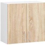 DobreSny Závěsná skříňka Lima 60 x 58 cm dub sonoma / bílá – Zboží Dáma