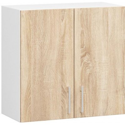 DobreSny Závěsná skříňka Lima 60 x 58 cm dub sonoma / bílá – Zboží Dáma