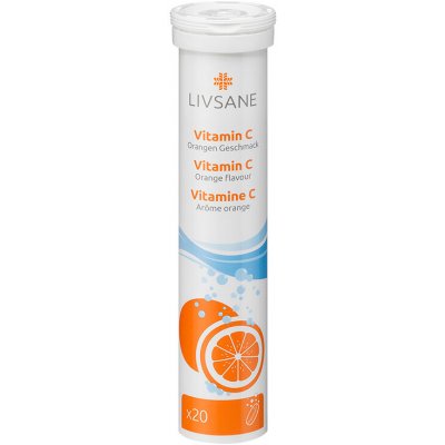 Livsane Vitamin C pomeranč 20 šumivých tablet – Hledejceny.cz