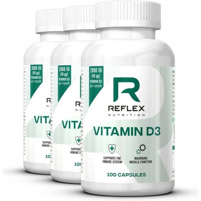 Reflex Nutrition Vitamin D3 2000 IU 100 kapslí – Hledejceny.cz