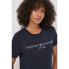 Dámská Trička Tommy Hilfiger Bavlněné tričko WW0WW40276 tmavomodrá
