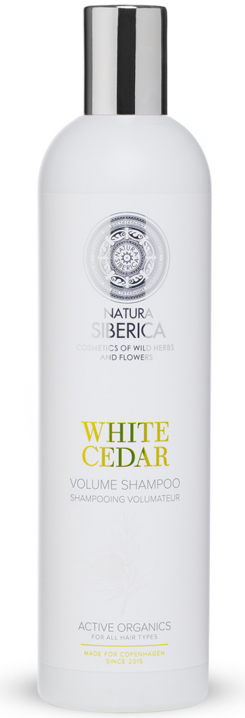 Natura Siberica Siberie Blanche Bílý cedr šampon pro objem a lesk 400 ml