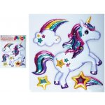 Room Decor 10269 Dětská samolepicí 3D dekorace na stěnu jednorožec ( 30 x 30 cm ) – Hledejceny.cz