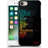 Pouzdro a kryt na mobilní telefon Apple Pouzdro Picasee silikonové Apple iPhone 7 - Motto life čiré