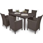 Zahradní sestava Toscana 6+1 hnědá – Hledejceny.cz