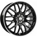 CMS C25 7x17 4x100 ET50 black polished rim