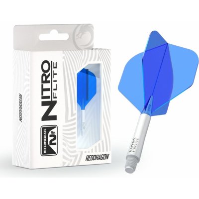 Red Dragon Nitro Flite - No2 - white & blue - midi – Zboží Dáma