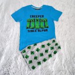 Mojang Minecraft dětské pyžamo Creeper modrá