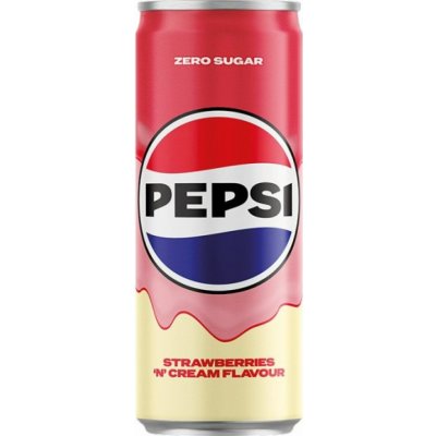Pepsi Cream strawberries Zero sugar 0,25 l – Hledejceny.cz